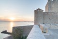 Fort Vauban of Fouras in sunset in Charente France Royalty Free Stock Photo