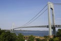 Fort Wadsworth in the front of Verrazano Bridge in New York Royalty Free Stock Photo