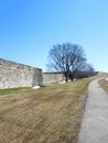 Fort wall, Quebec city, Canada Royalty Free Stock Photo