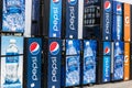 Fort Wayne - Circa April 2017: Pepsi and PepsiCo Vending Machines Awaiting Repair II