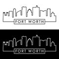 Fort Worth skyline. Royalty Free Stock Photo