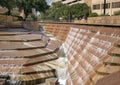 Fort Worth Water Gardens Active Pool designed by architects Philip Johnson and John Burgee in 1974. Royalty Free Stock Photo