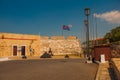 Fortaleza de San Carlos de La Cabana, Fort of Saint Charles entrance. Havana. Old fortress in Cuba