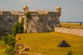 Fortaleza de San Carlos de La Cabana, Fort of Saint Charles entrance. Havana. Old fortress in Cuba Royalty Free Stock Photo