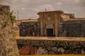 Fortaleza de San Carlos de La Cabana, Fort of Saint Charles entrance. Havana. Old fortress in Cuba