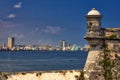 Havana City across the harbour entrance from Fortaleza