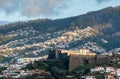 Fortaleza do Pico fortress on hillside above Funchal Madiera