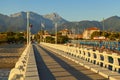 Forte dei marmi pier view Royalty Free Stock Photo