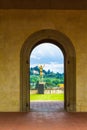 Forte di Belvedere arch beautiful view Florence Tuscany Italy