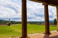 Forte di Belvedere colonnade beautiful view Florence Tuscany Italy