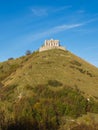 Forte Diamante old abandoned Castle at the top of a steep hill Royalty Free Stock Photo