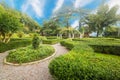 Fortezza Medicea garden in Montepulciano Royalty Free Stock Photo