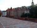Fortfrss barbican ruins old town poland Warsaw Royalty Free Stock Photo