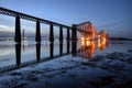 The Forth Bridge, Edinburgh, Scotland Royalty Free Stock Photo