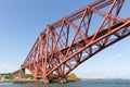 Forth Bridge over Firth of Forth near Queensferry in Scotland Royalty Free Stock Photo