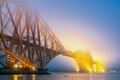 Forth Bridge over Firth of Forth near Queensferry in Scotland Royalty Free Stock Photo