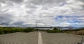 The Forth Bridges crossing the Firth of Forth at Queensferry, Edinburgh Royalty Free Stock Photo