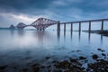 Forth bridges in Edinburgh Royalty Free Stock Photo