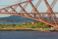 The Forth Rail Bridge, Scotland, connecting South Queensferry Edinburgh with North Queensferry Fife