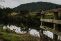 Forth river in Aberfoyle, Loch Lomond and The Trossachs National Park, Scotland Royalty Free Stock Photo