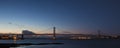 The Forth Road Bridge at Night Edinburgh Scotland