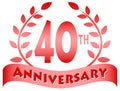 Fortieth Anniversary Banner/eps