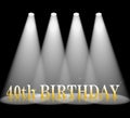 Fortieth Birthday Shows 40th celebration And Celebrate