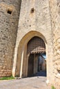 Fortification door of Aigues Mortes Royalty Free Stock Photo