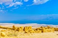 Fortification of Masada and landscape of the Dead Sea Royalty Free Stock Photo