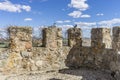 Fortification, medieval castle town of Consuegra in Toledo, Spain