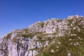 Bunker fortification in the mountain