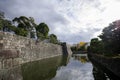 Fortification of Nijojo castle in Kyoto Japan during autumn season