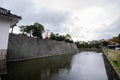 Fortification of Nijojo castle in Kyoto Japan during autumn season