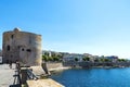 Fortification in the old town of Alghero, Sardinia, Italy Royalty Free Stock Photo