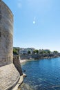 Fortification in the old town of Alghero, Sardinia, Italy Royalty Free Stock Photo