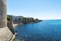 Fortification in the old town of Alghero, Sardinia, Italy Royalty Free Stock Photo