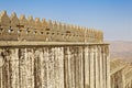 Fortification shapes Kumbhalghar Fort Royalty Free Stock Photo