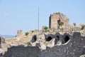 Fortification Tower from the Sanctuary of Athena  Pergamum  Bergama  Izmir  Turkey Royalty Free Stock Photo