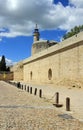 Fortification wall and tower of Constance at Aigues-Mortes, Camargue, France Royalty Free Stock Photo