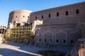 Fortification walls of ancient citadel of Bam Royalty Free Stock Photo