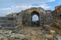 Fortifications of the crusader Belvoir Fortress Royalty Free Stock Photo