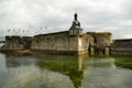 The fortifications and the entrance to the walled town of Concarneau Royalty Free Stock Photo