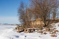 Fortifications of Fort Zverev in winter