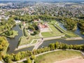 Fortifications of Kuressaare episcopal castle star fort, bastion fortress built by Teutonic Order, Saaremaa island, western Royalty Free Stock Photo