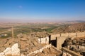 Fortifications on Mount Bental in Israel`s Golan Heights Royalty Free Stock Photo