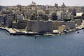 The fortifications of Senglea, Malta