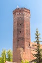 Fortified castle tower of Teutonic Order Castle in Czluchow, Poland