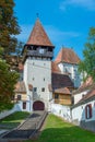 The fortified church of Bazna in Romania Royalty Free Stock Photo