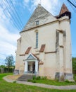 The fortified church of Bazna in Romania Royalty Free Stock Photo