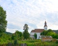 Fortified church in Bunesti, near Rupea Royalty Free Stock Photo